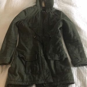 Green winter jacket